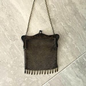 Vintage german silver chainmaille purse.